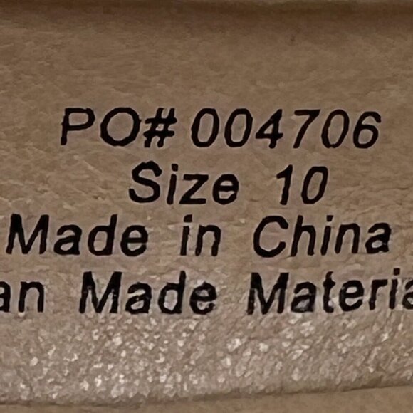 Oh My Light Smooth Beige Collection Slip-On Ballet Heels Womens Size 10 Shoes - Picture 9 of 9